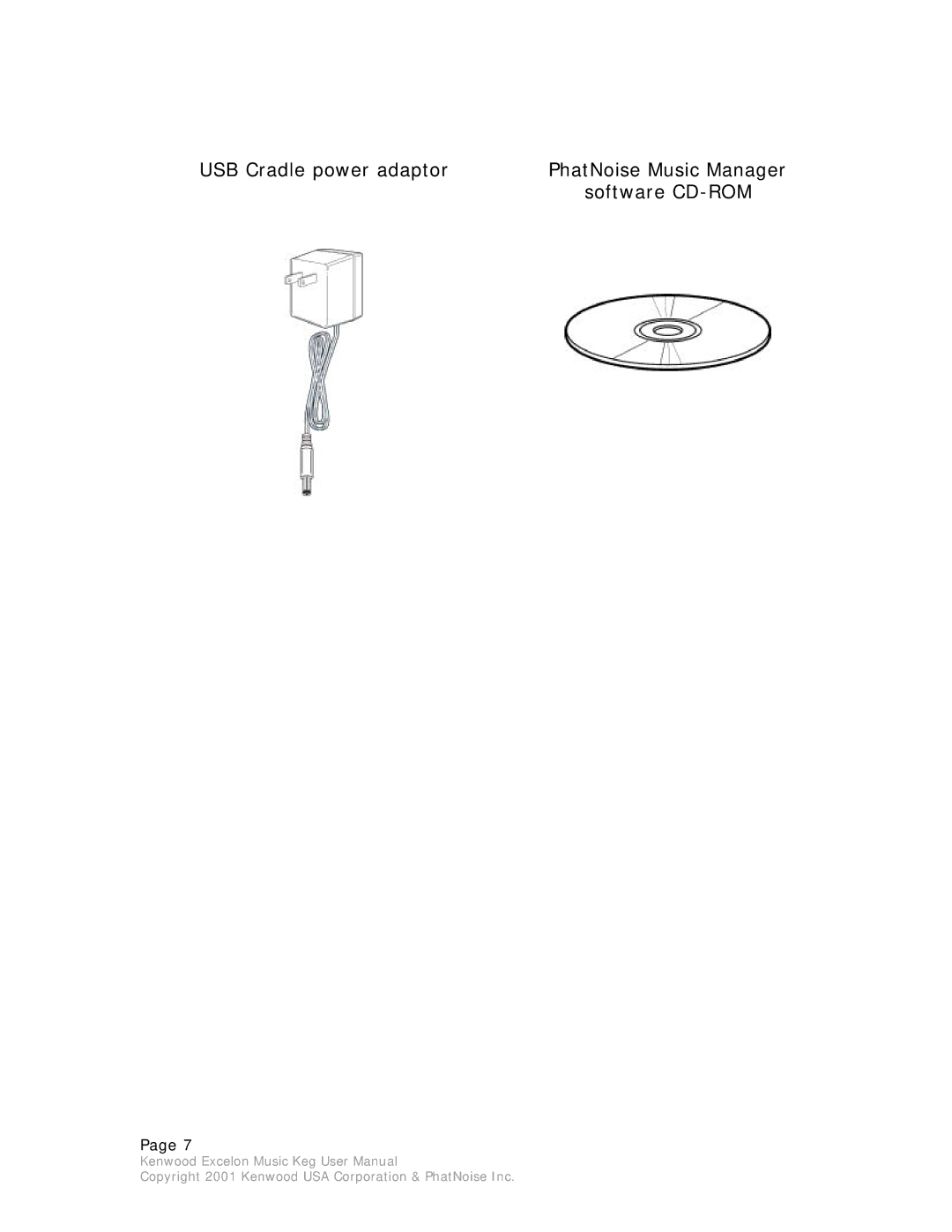 Kenwood Music Keg manual Software CD-ROM 