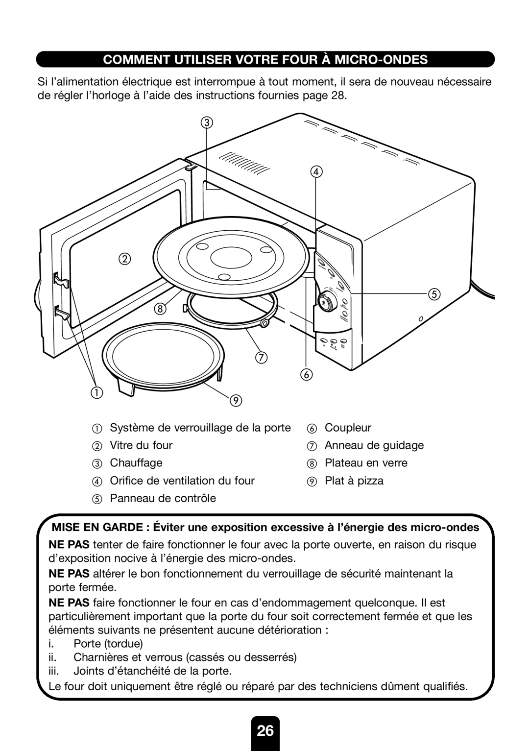 Kenwood MW761E manual Comment Utiliser Votre Four À MICRO-ONDES 