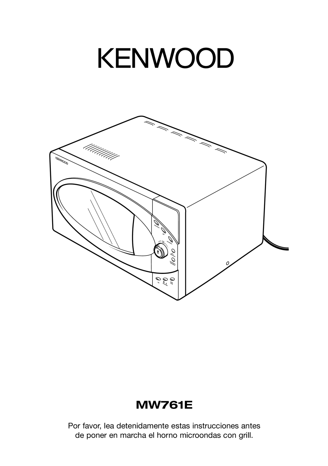 Kenwood MW761E manual 