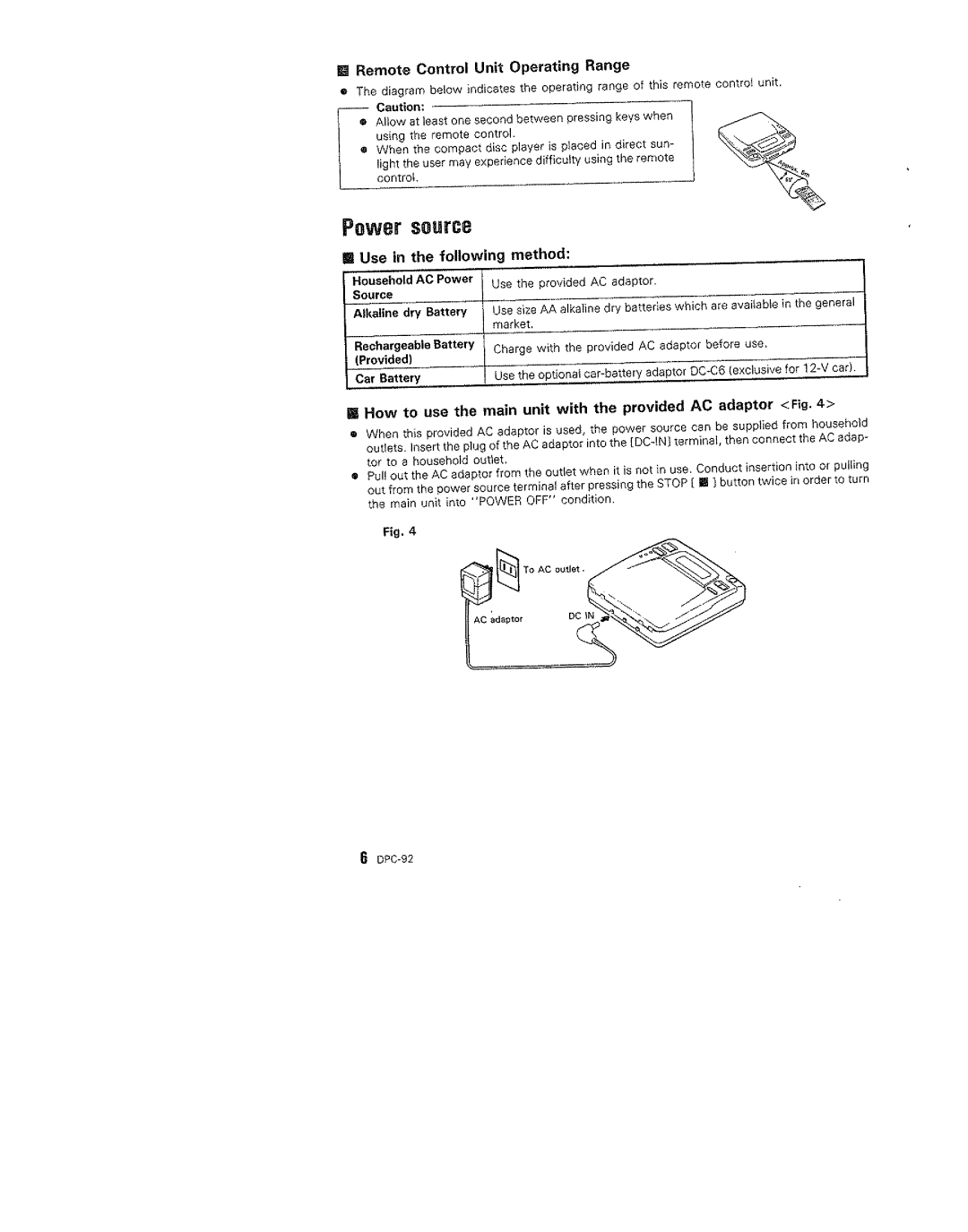 Kenwood DPC-42, Portable CD Player, 313 manual 