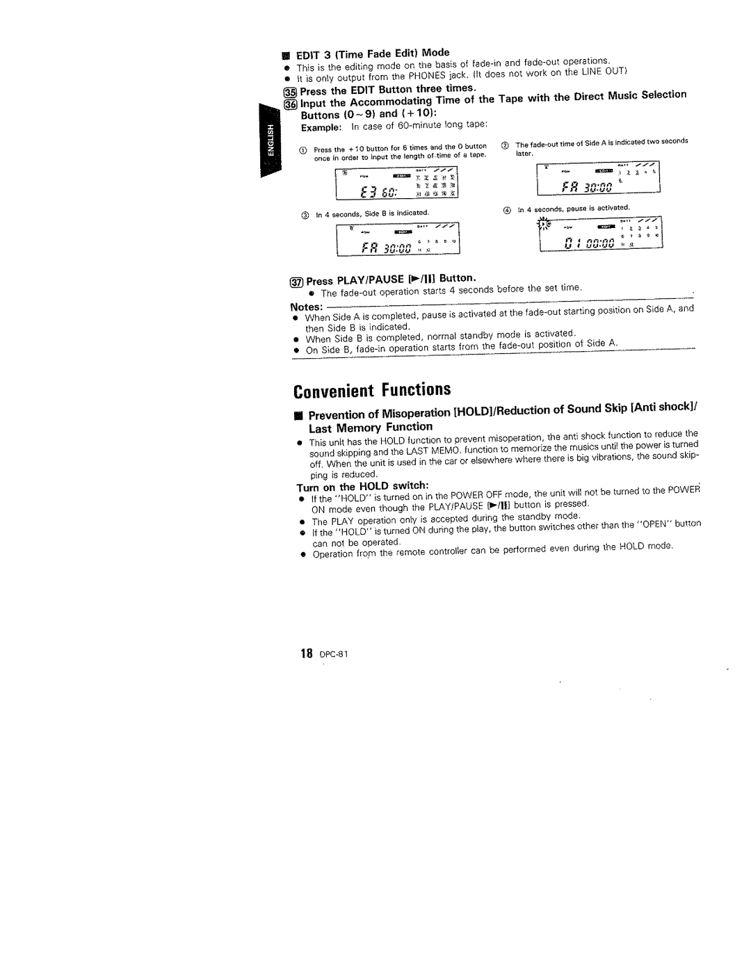 Kenwood Portable CD Player, DPC-42, 313 manual 