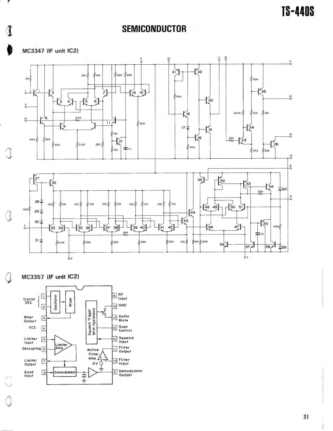 Kenwood SP-430, PS-50, PS-430, MB-430, AT-440, VS-1, YK-88SN, YK-88CN specifications Semiconducto R 