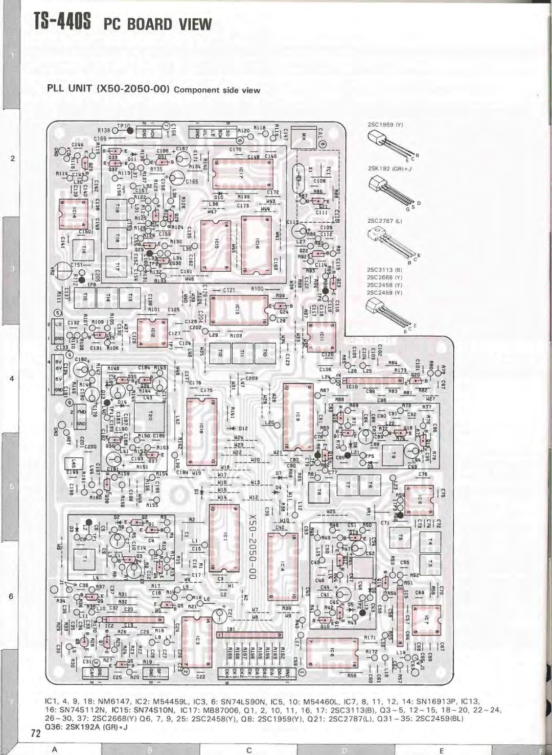 Kenwood PS-430, PS-50, SP-430, MB-430, AT-440, VS-1, YK-88SN, YK-88CN specifications PLL Unit 