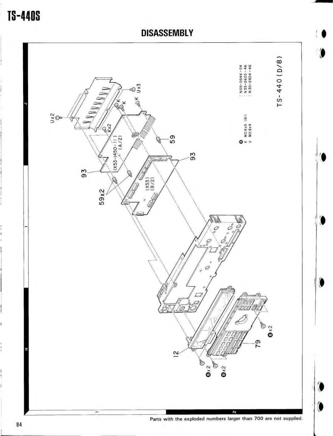 Kenwood AT-440, PS-50, SP-430, PS-430, MB-430, VS-1, YK-88SN, YK-88CN specifications OcDC o 