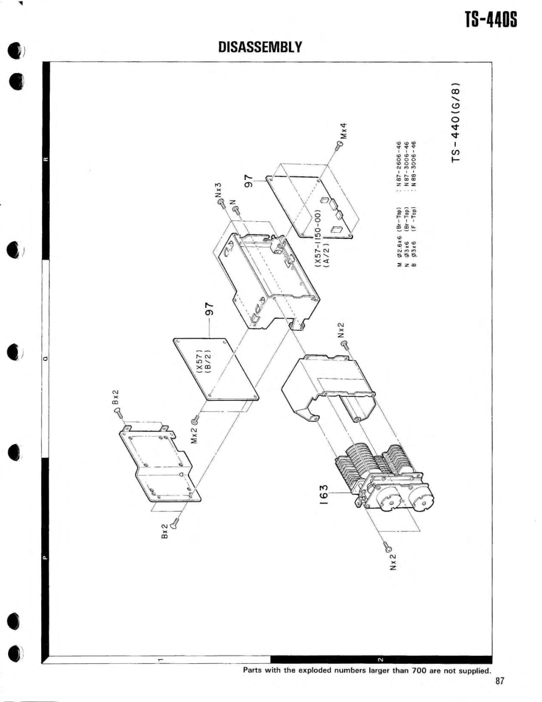 Kenwood PS-50, SP-430, PS-430, MB-430, AT-440, VS-1, YK-88SN, YK-88CN specifications TS-440S 