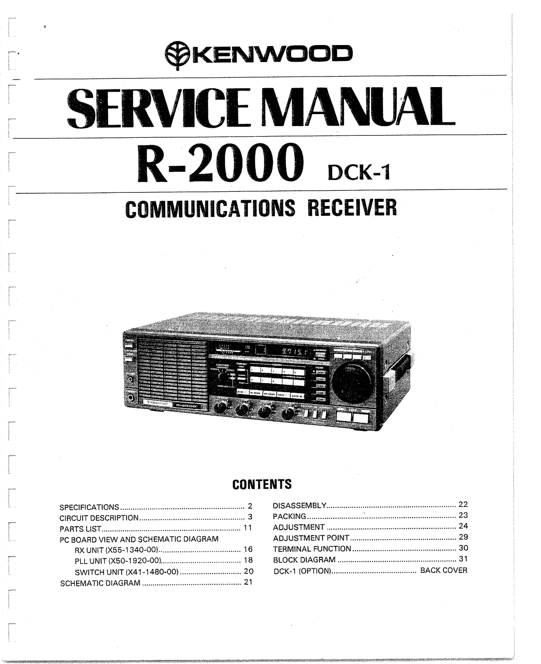 Kenwood R-2000 manual 