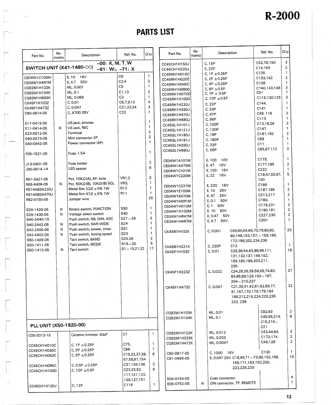 Kenwood R-2000 manual 