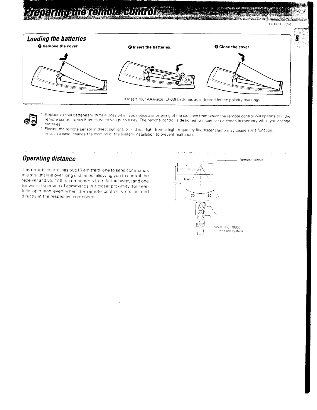 Kenwood RC-R0905 manual 