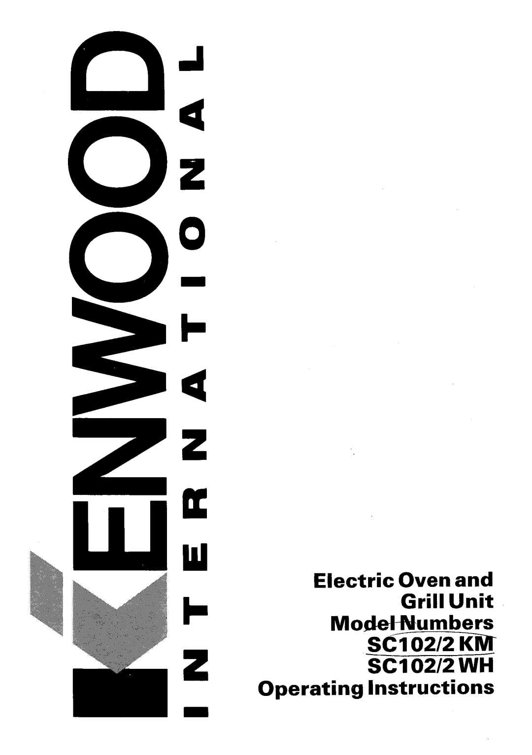 Kenwood SC102/2KM, SC102/2WH manual 