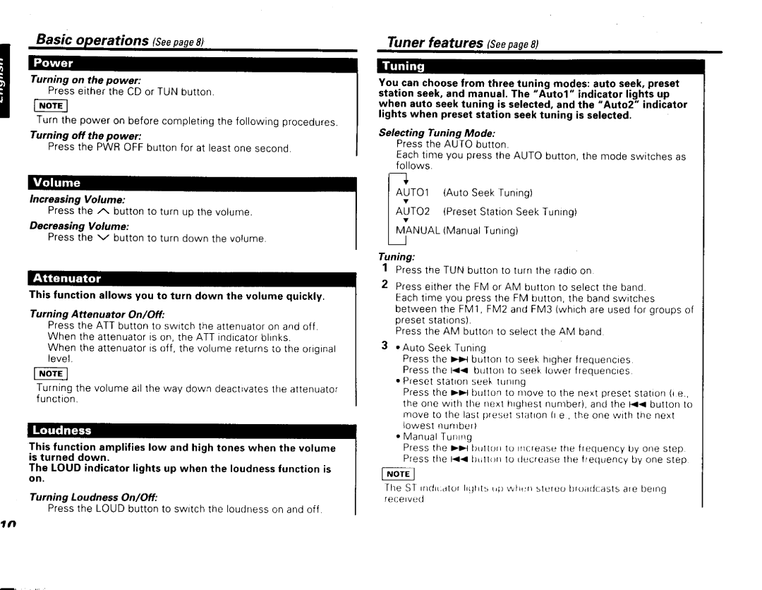 Kenwood SDC-S3007, SDC-S2007 manual 