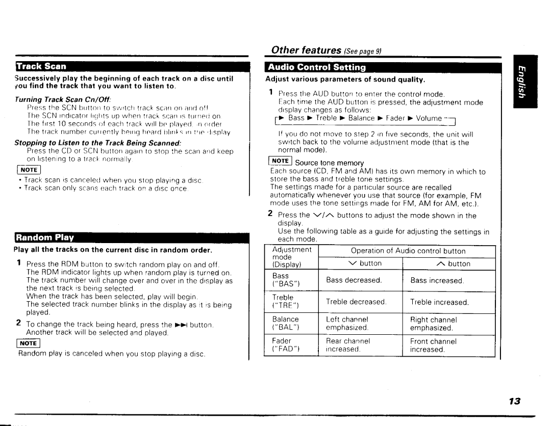 Kenwood SDC-S2007, SDC-S3007 manual 