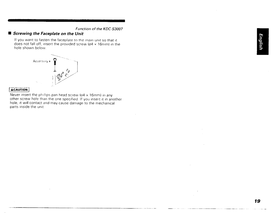 Kenwood SDC-S2007, SDC-S3007 manual 