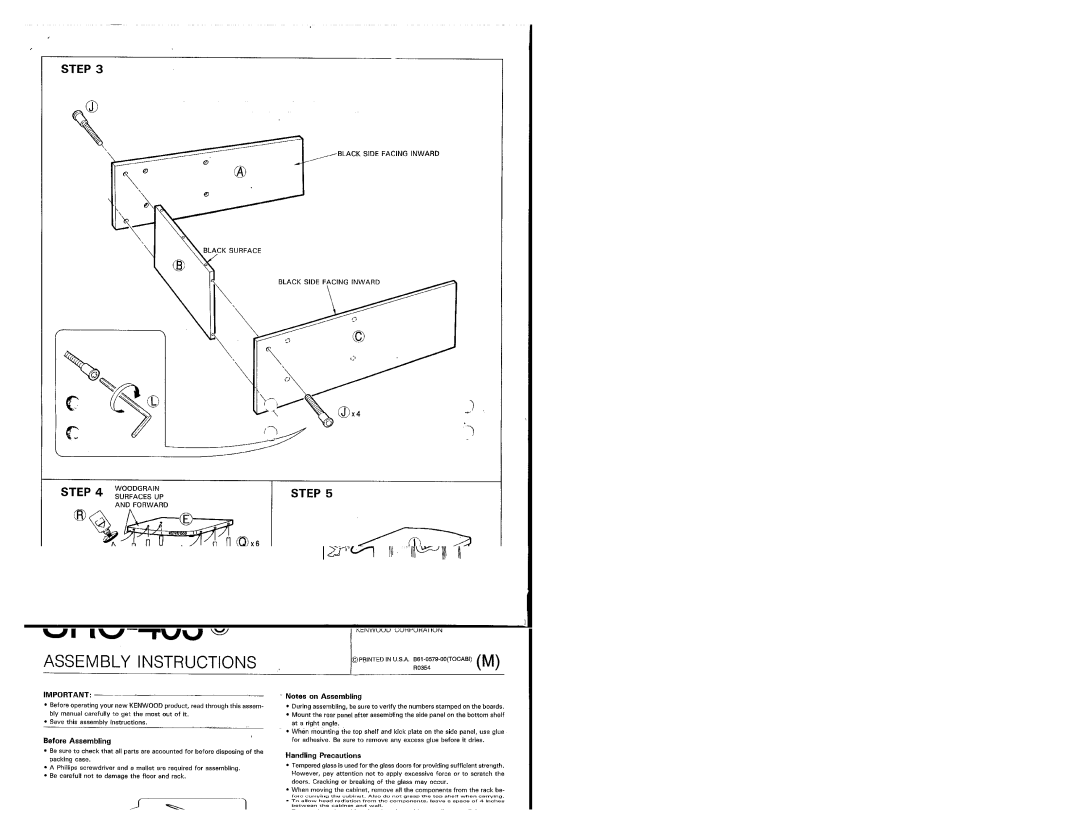 Kenwood SRC-403 manual 