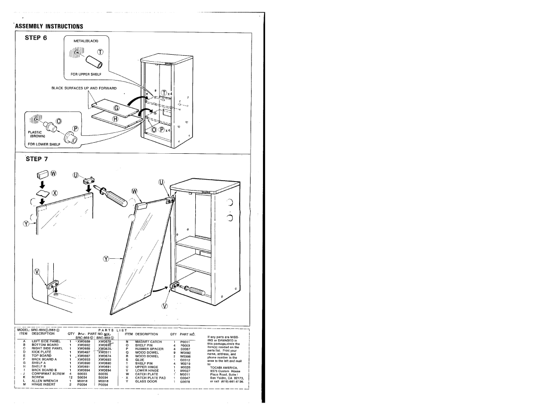 Kenwood SRC-603, 663 manual 