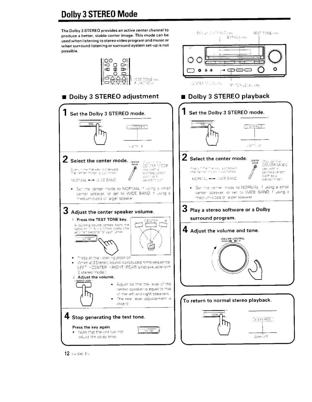 Kenwood Stereo Amplifier, KA-996, 374 manual 