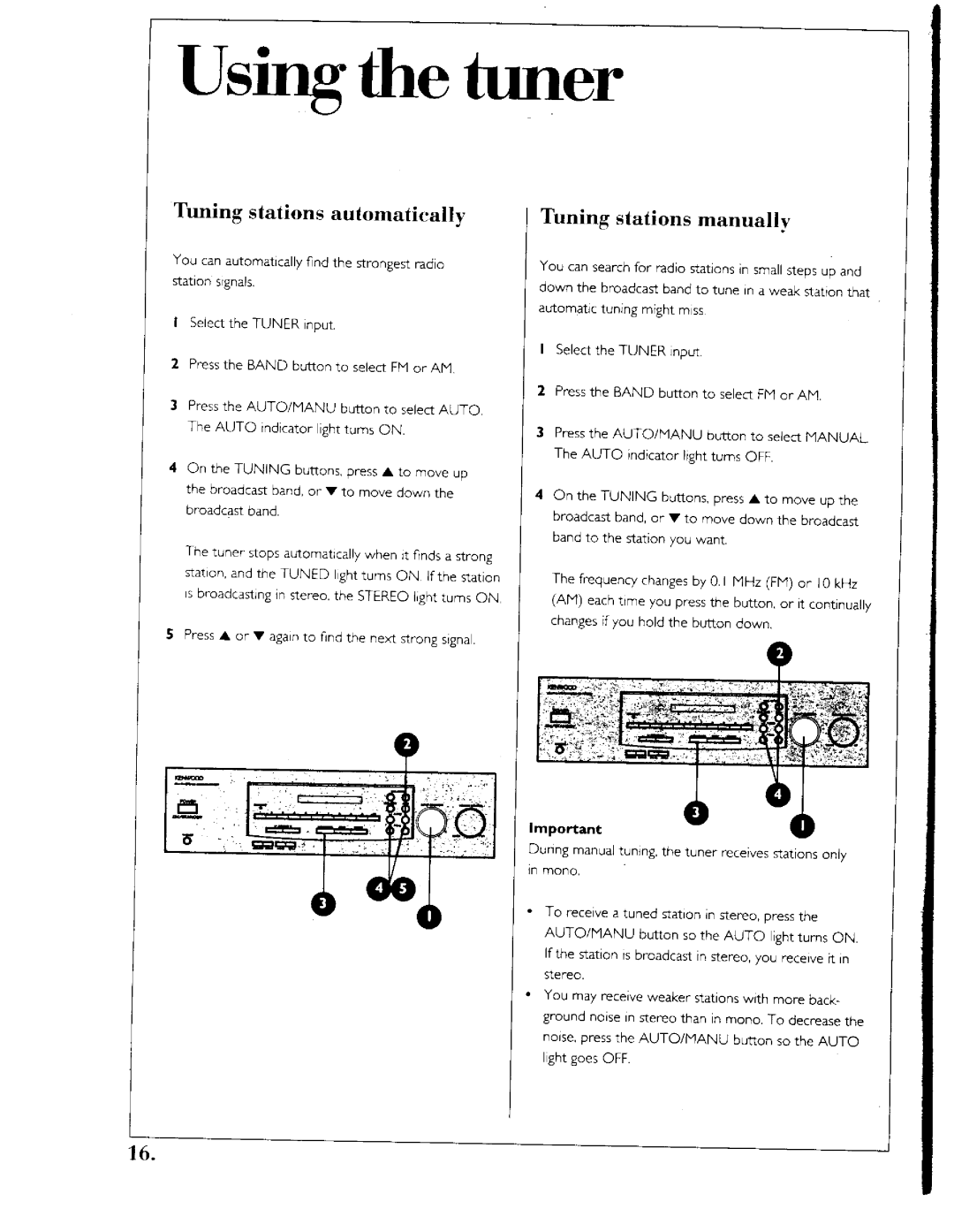 Kenwood Stereo System, SPECTRUM, 377, 360 manual 
