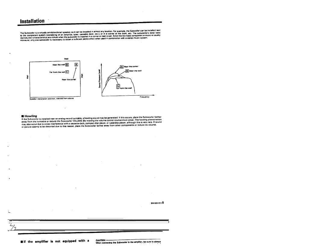 Kenwood SW-300 manual 