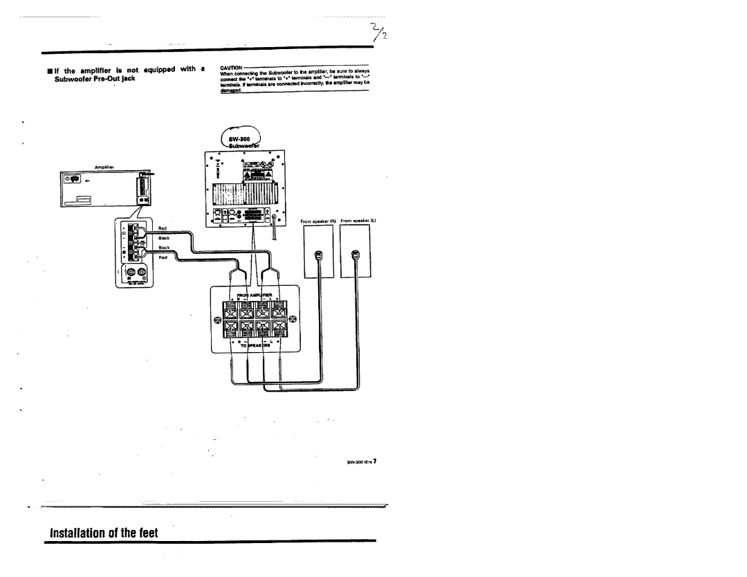 Kenwood SW-300 manual 