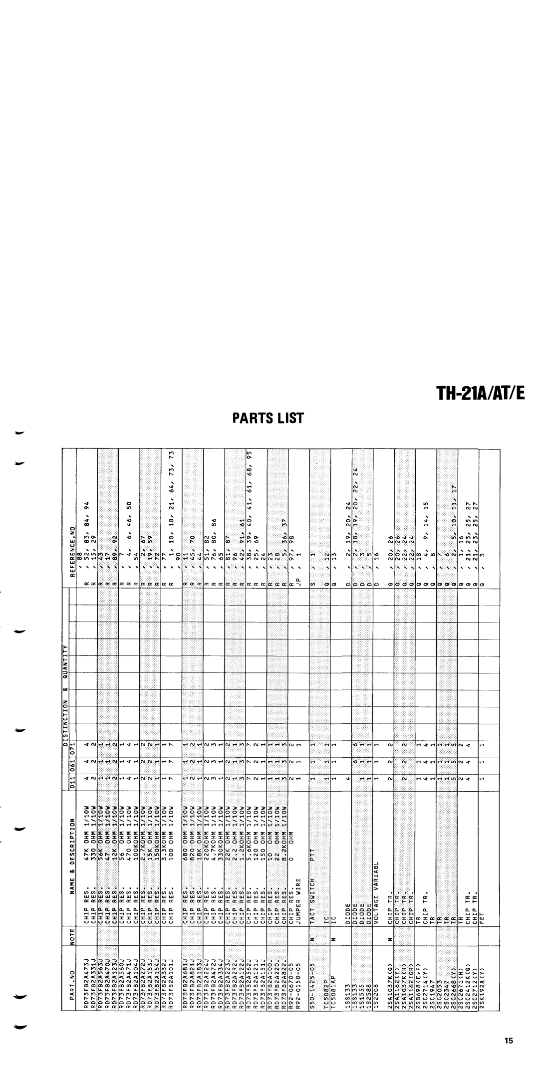 Kenwood TH-21AT, TH-21E manual 