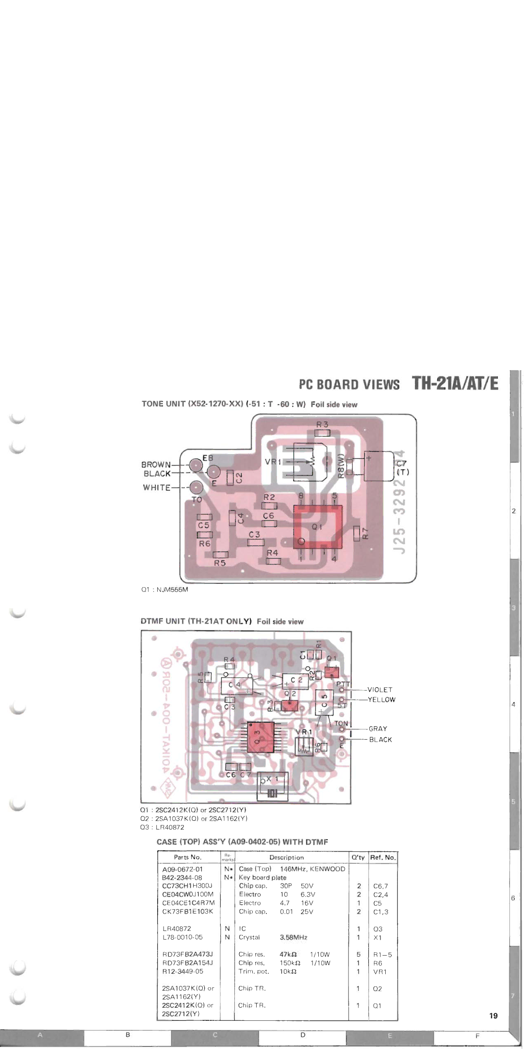 Kenwood TH-21AT, TH-21E manual 