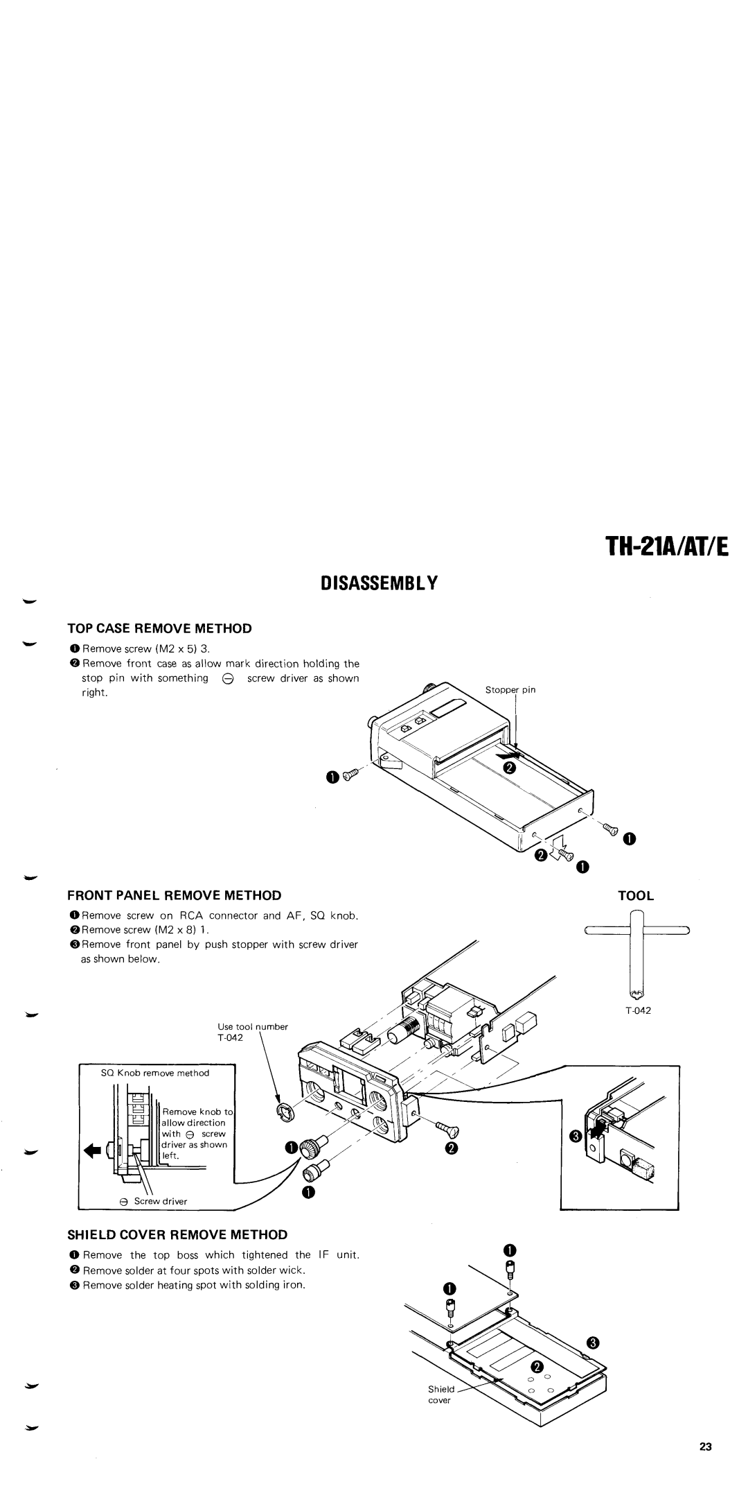 Kenwood TH-21AT, TH-21E manual 