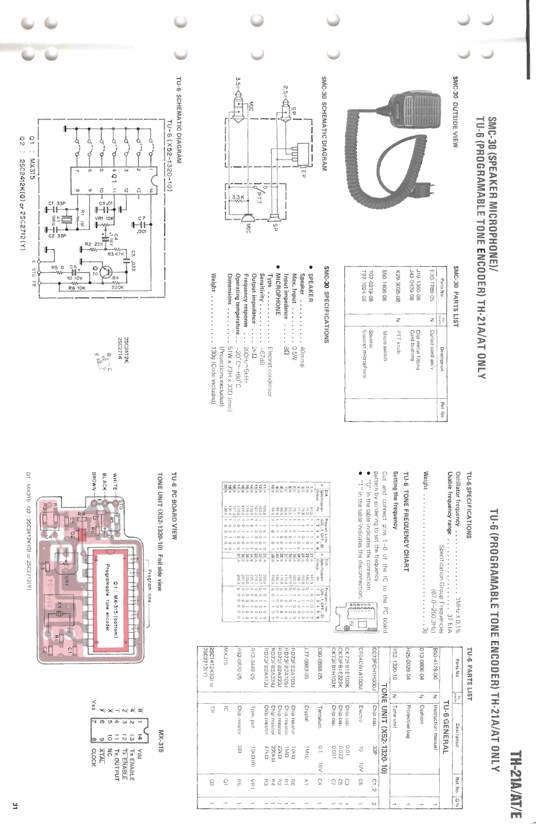 Kenwood TH-21AT, TH-21E manual 