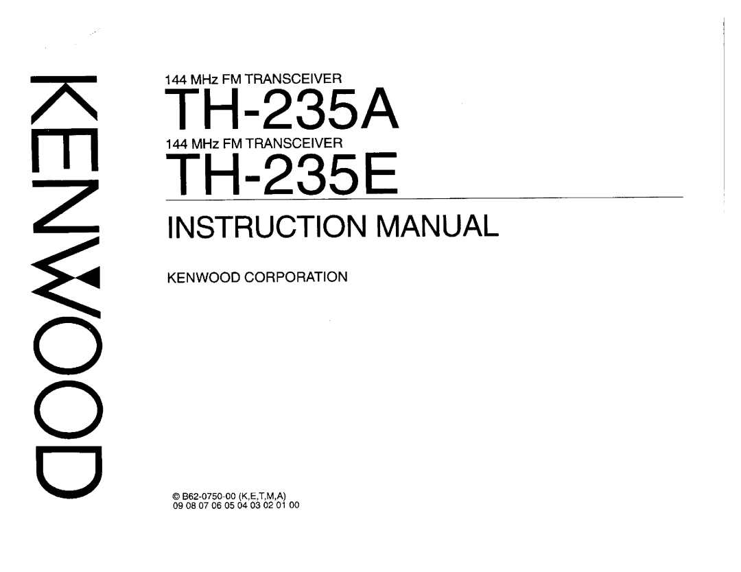 Kenwood TH-235A manual 