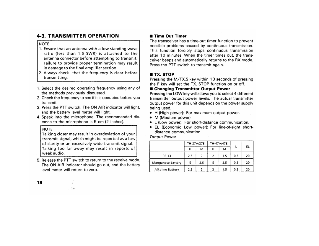 Kenwood TH-27A, 27E manual 