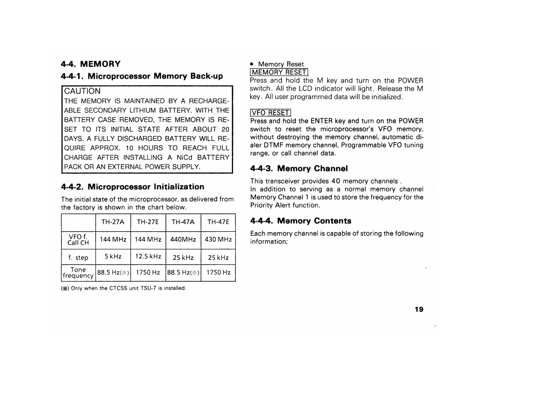 Kenwood 27E, TH-27A manual 