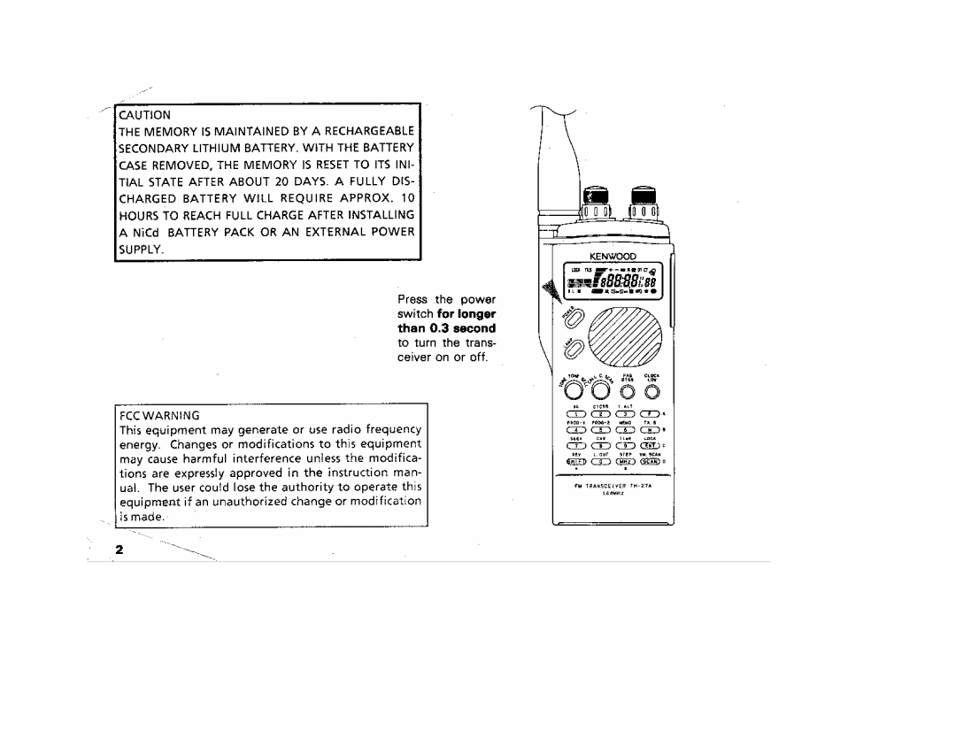 Kenwood TH-27A, 27E manual 