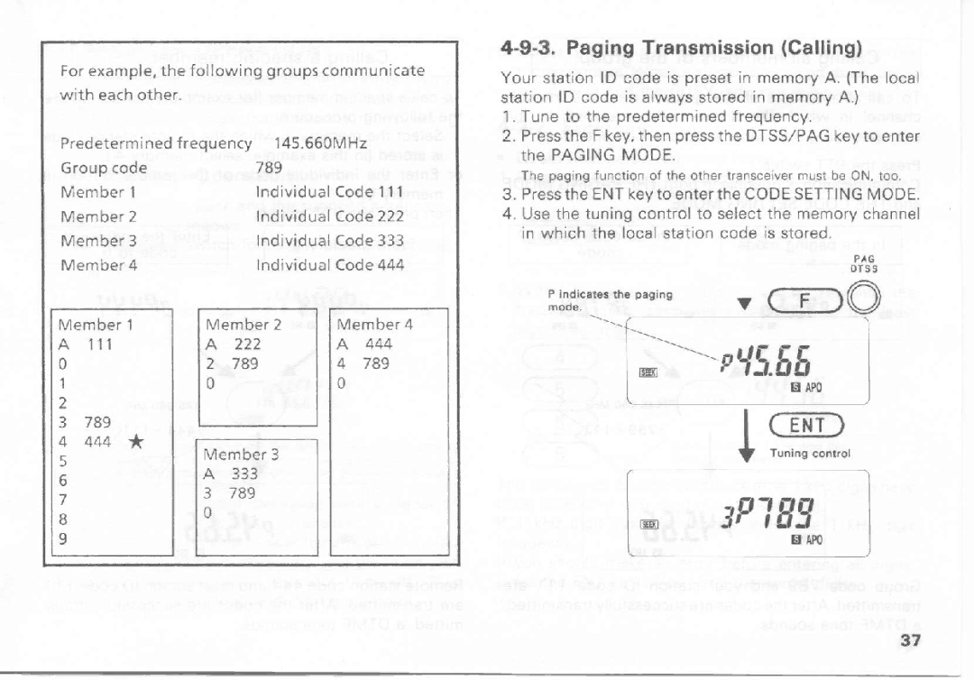 Kenwood TH-47E, TH-27A, TH-47A, TH-27E manual 