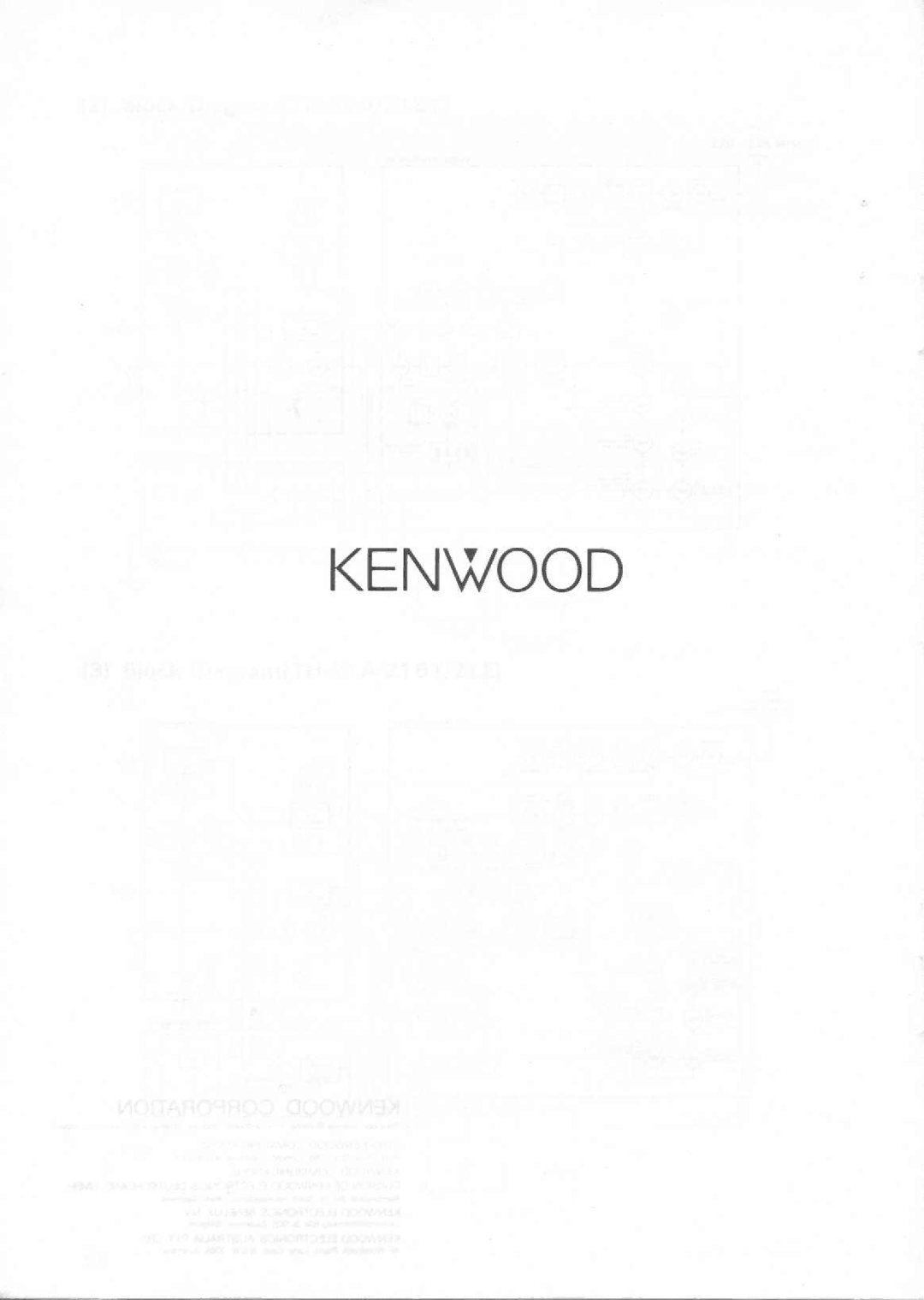 Kenwood TH-41E, TH-21BT, TH-41BT, TH-31BT, TH-31A, TH-21E, TH-21A manual 