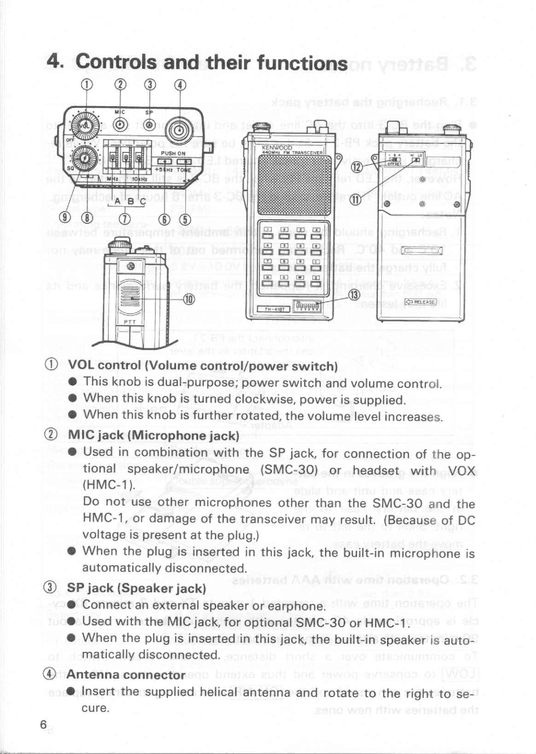 Kenwood TH-21A, TH-41E, TH-21BT, TH-41BT, TH-31BT, TH-31A, TH-21E manual 