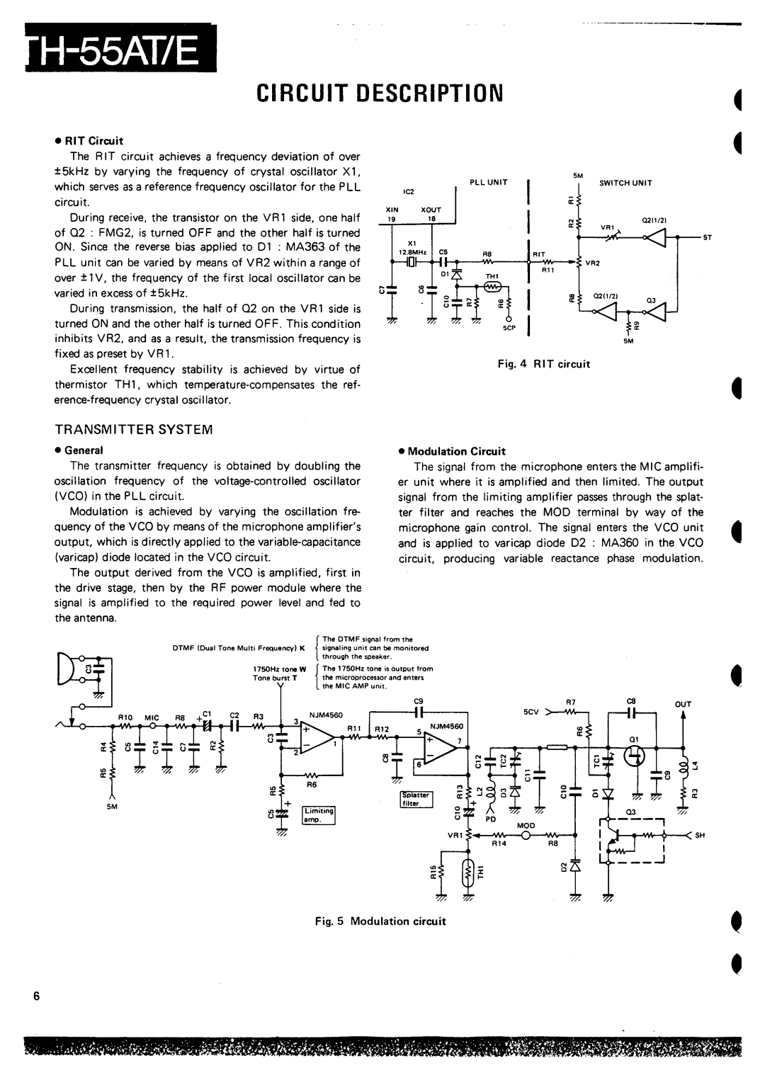 Kenwood TH-55AT7E manual 