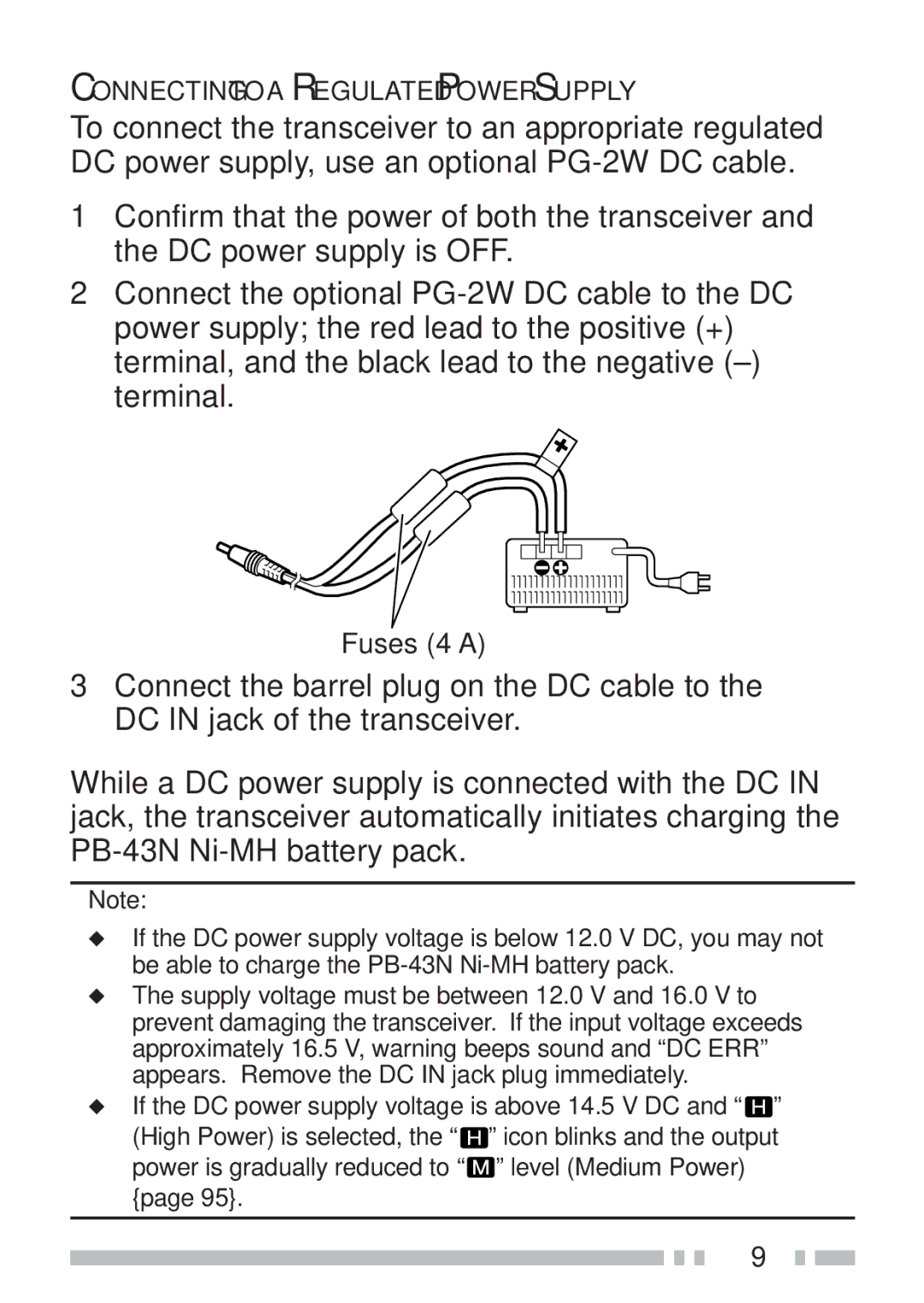 Kenwood TH-K2AT, TH-KAE, TH-K4AT, TH-K2ET instruction manual Fuses 4 a 