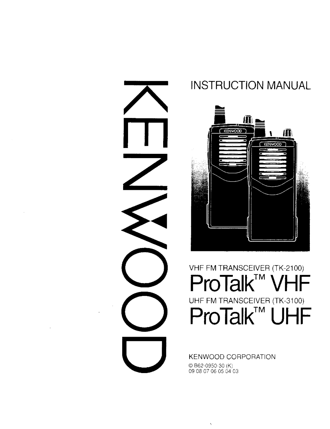 Kenwood 3100, TK-2100 manual 