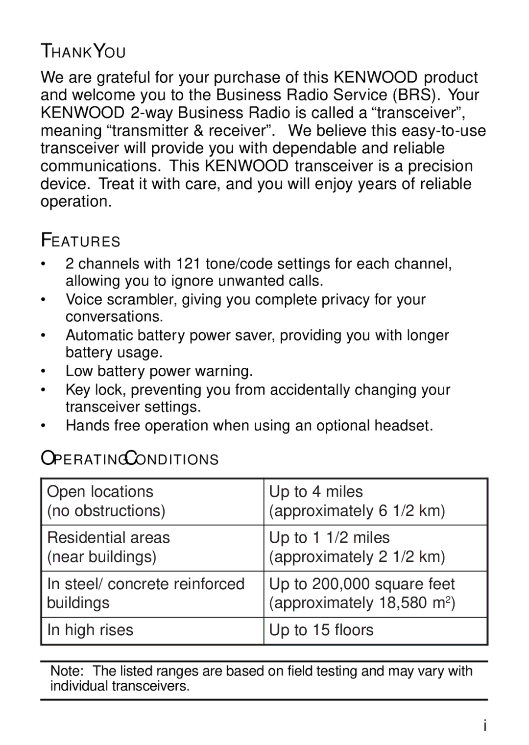 Kenwood TK-3130 instruction manual Thank YOU 