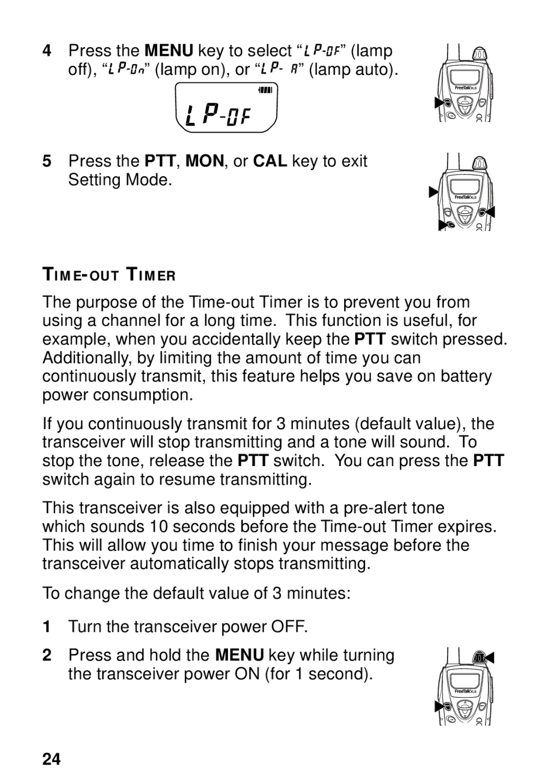 Kenwood TK-3131 instruction manual TIME-OUT Timer 