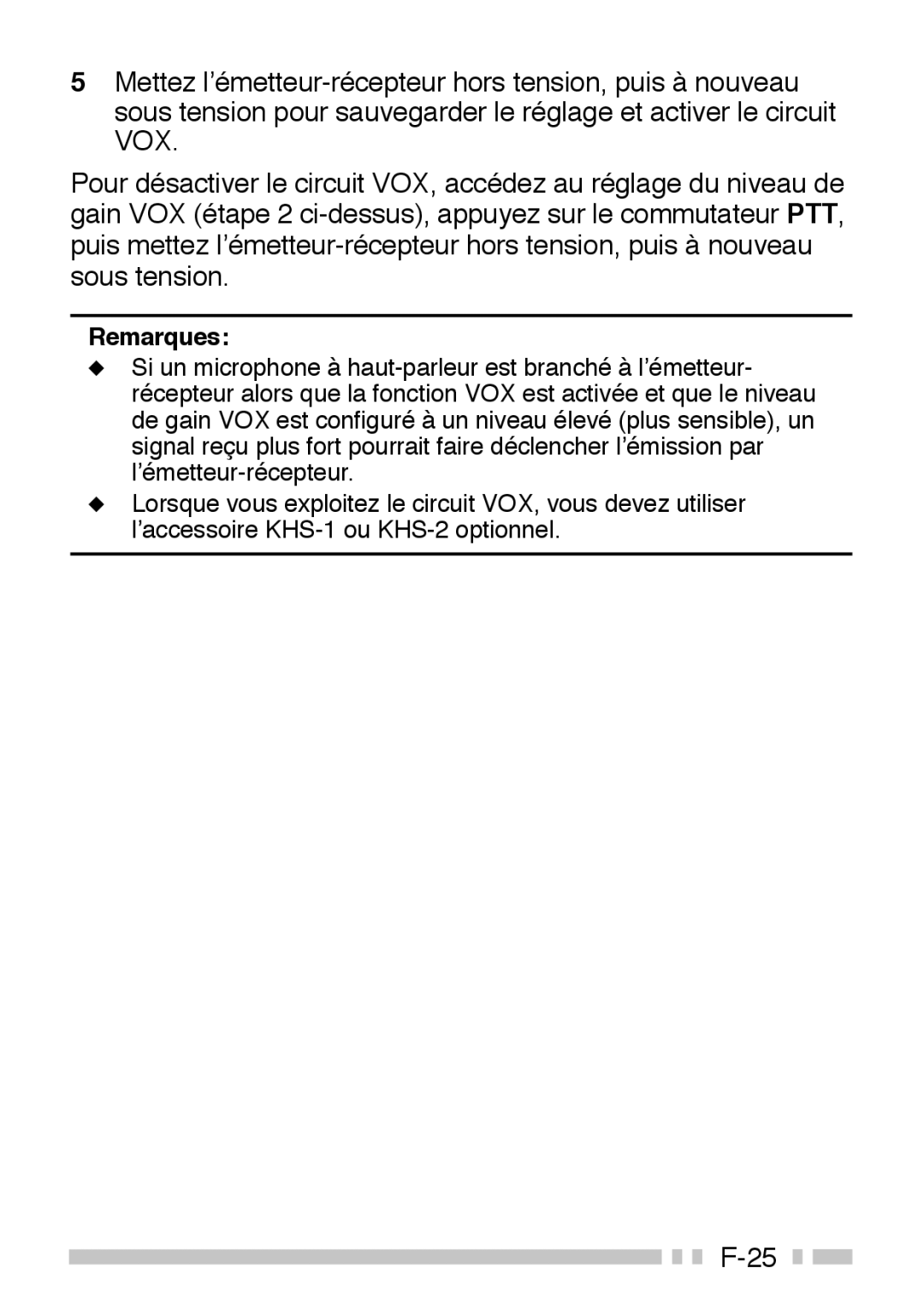 Kenwood TK-3160 instruction manual Remarques 