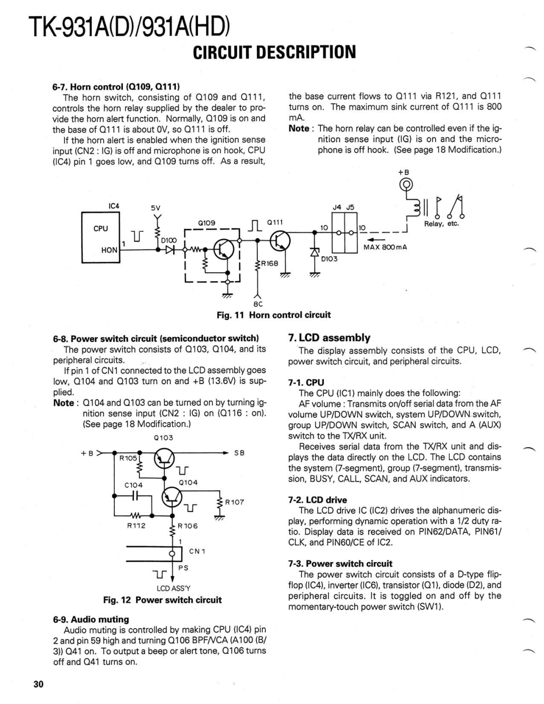 Kenwood TK-931A(D) manual 