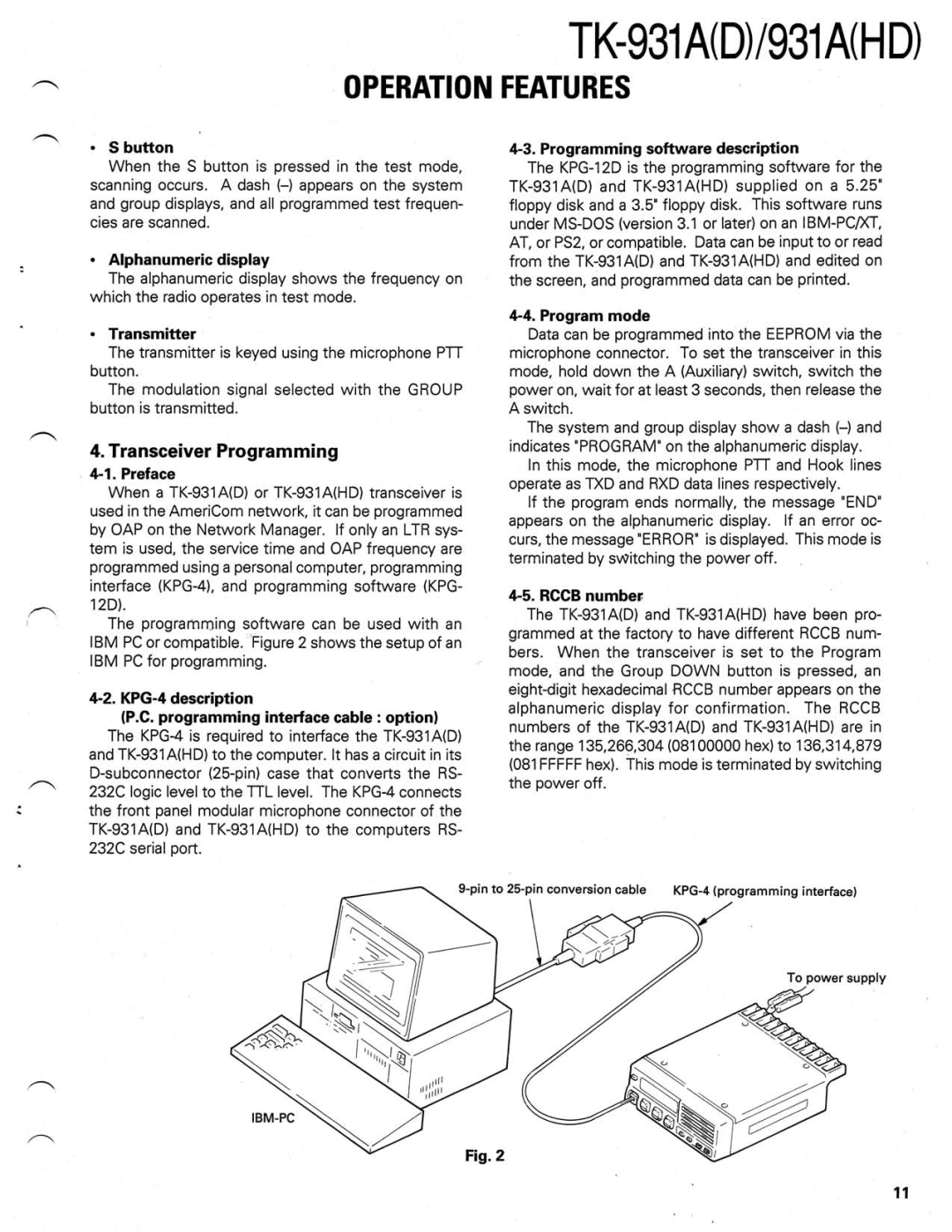 Kenwood TK-931A(D) manual 