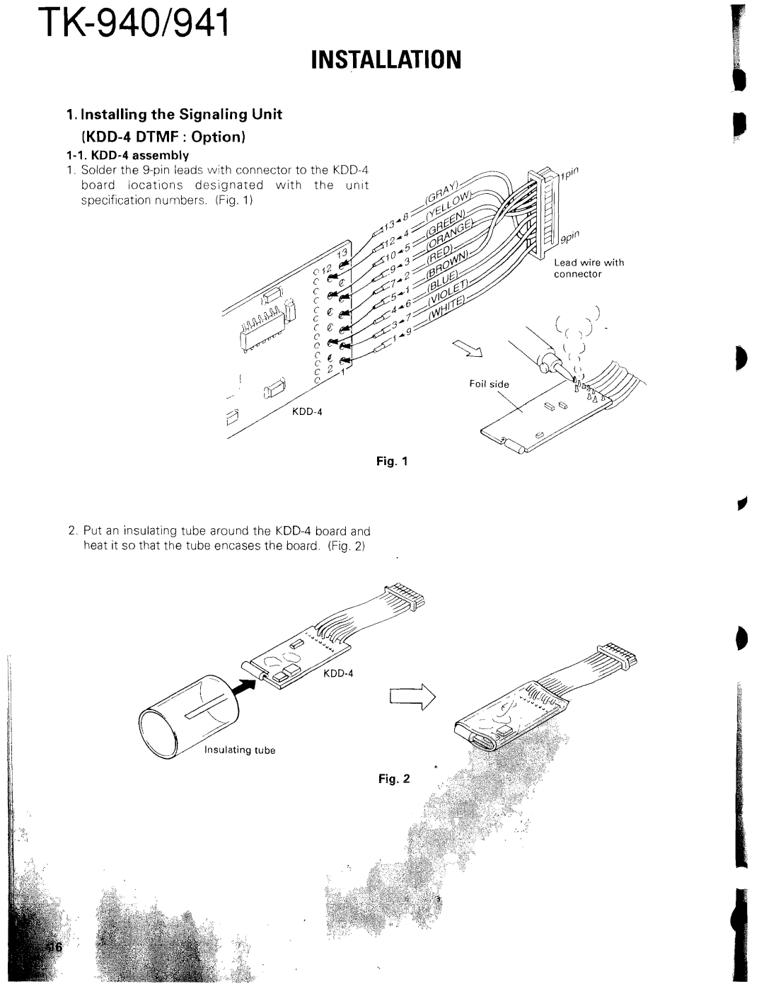 Kenwood TK-940 service manual Installing the Signaling Unit KDD-4 Dtmf Option, KDD-4assembly 