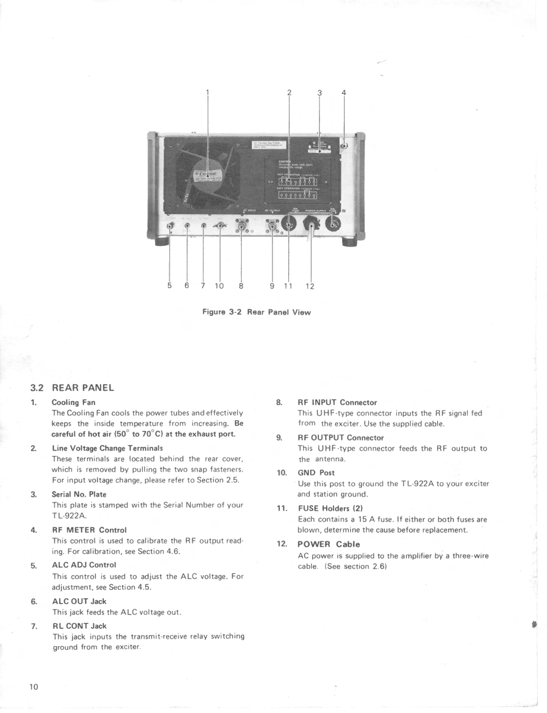 Kenwood TL-922A manual 