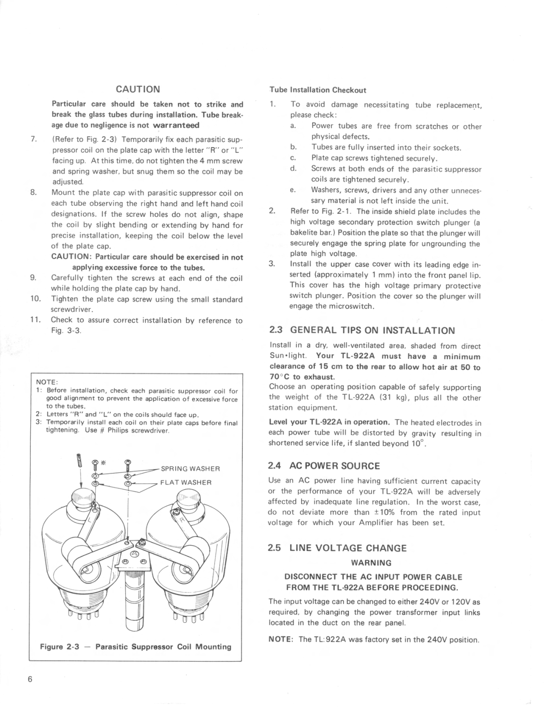 Kenwood TL-922A manual 