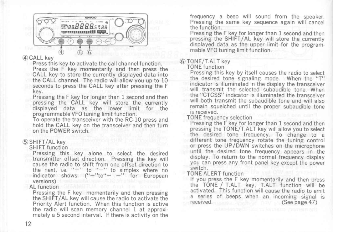 Kenwood TM-241E, TM-541E, TM-541A, TM-441A, TM-441E, TM-241A manual 