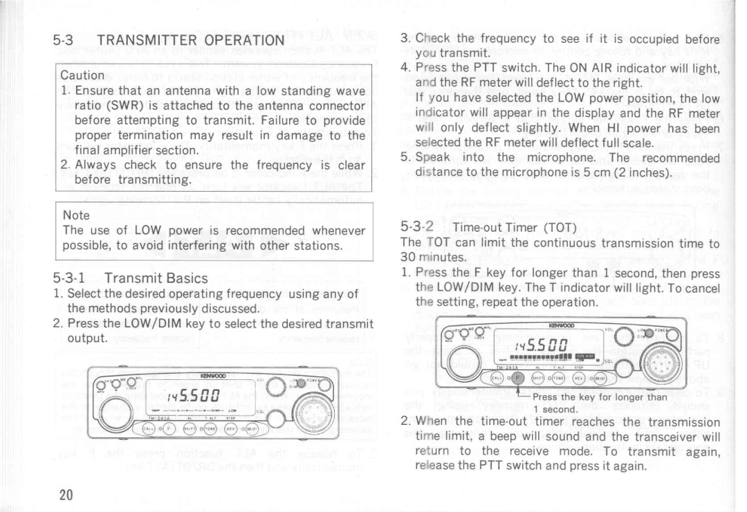 Kenwood TM-541A, TM-241E, TM-541E, TM-441A, TM-441E, TM-241A manual 