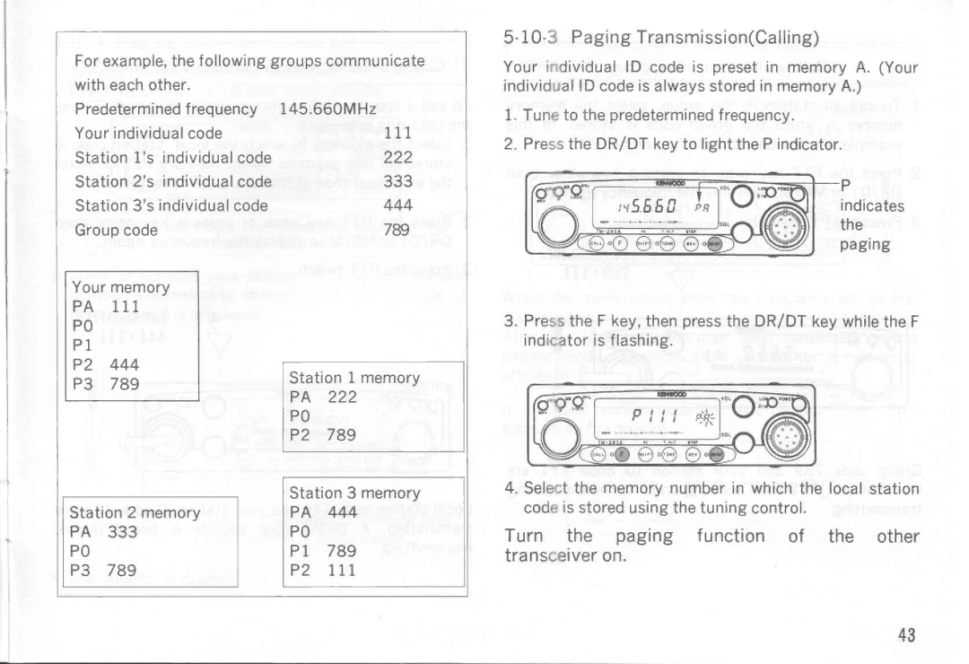 Kenwood TM-541E, TM-241E, TM-541A, TM-441A, TM-441E, TM-241A manual 