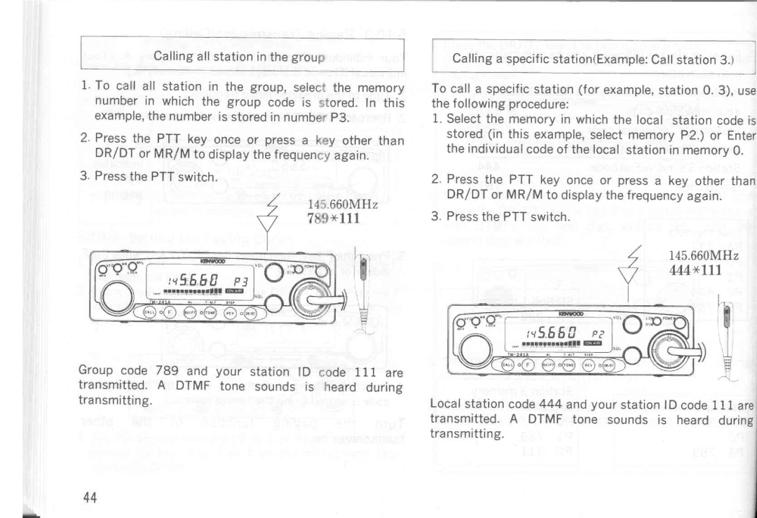 Kenwood TM-541A, TM-241E, TM-541E, TM-441A, TM-441E, TM-241A manual 