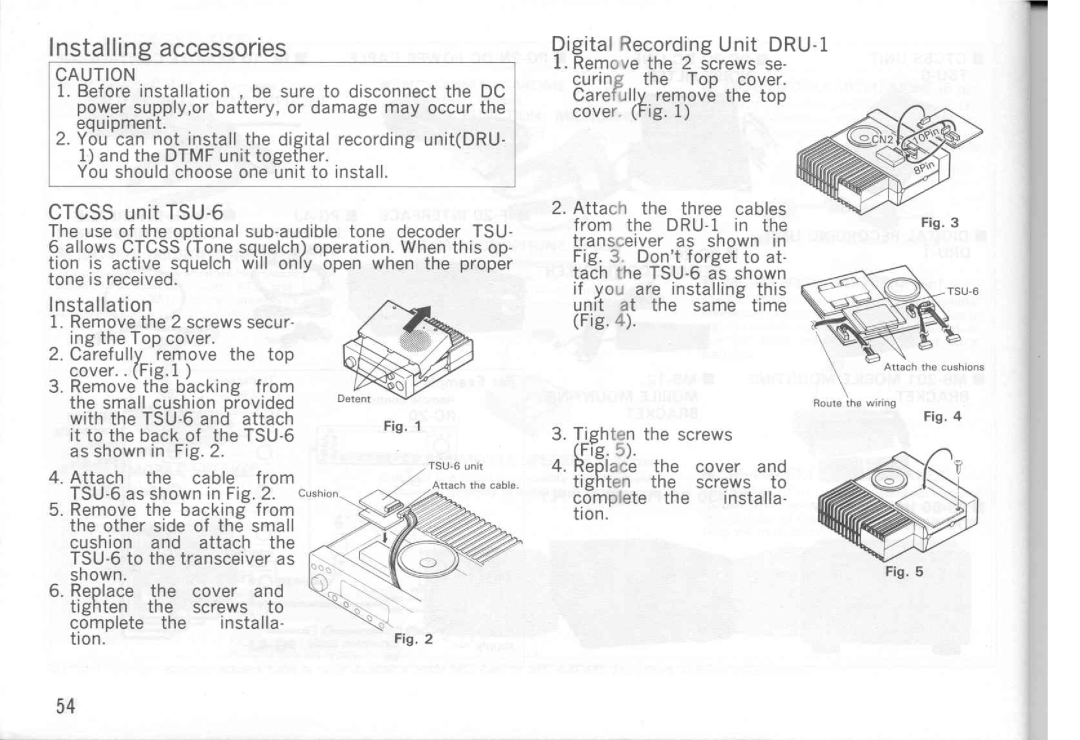 Kenwood TM-241E, TM-541E, TM-541A, TM-441A, TM-441E, TM-241A manual 