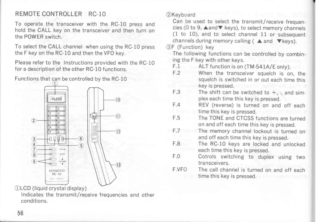 Kenwood TM-541A, TM-241E, TM-541E, TM-441A, TM-441E, TM-241A manual 